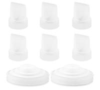 6pcs Valve à Bec de Canard et 2 Diaphragme en Silicone Compatibles avec Momcozy m5, Accessoires Tire Lait en Silicone Fournitures d'Allaitement pour Momcozy M5 Brest Pompe