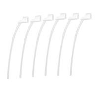 6pcs Verrou Sport pour Oticon 85dB Aides Auditives, Verrou Fixation à Queue Rétention Sécurisée Remplacement pour Oticon Accessoires et Fournitures d’Aide Auditive (Transparent)