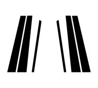 6pcs Voiture Noir Pilier poteaux décalcomanie Couverture pour Honda CR-v 2002 2003 2004 2005 2006 fenêtre Garniture Autocollants décoration Accessoires