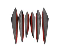 6PCS Voiture PVC Avant Pare-Chocs Becquets Lèvre, pour Porsche 718 911 Boxster Cayenne Cayman Macan Panamera Taycan Séparateur aileron Diffuseur Vent Couteau Protecteur Accessoires,B