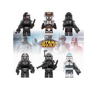 6pcs Wars Star Clone Troopers Batch Building Block Set Action Mini Figures Child