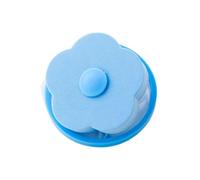 6pcs Washing Machine Specific Floating Filter Bag Flower Shaped Net Hair, Remover Pour Machine(Blue)