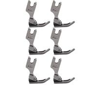 6Pcs Zipper Pied Presseur en Acier Inoxydable Universel Industriel Machines À Coudre Accessoires