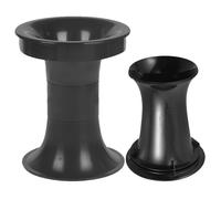6Pièces Ports De Bass Reflex Noir ABS Pour Enceintes Audio