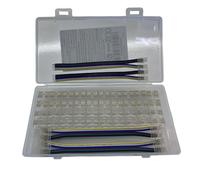 6pin COB LED Strip Light Connector kit 44PCS 6-pin 12mm/0.47in connecteur sans soudure Gapless, connecteur LED 4pcs + fil de câble pour RGB CCT COB LED Strip Lights