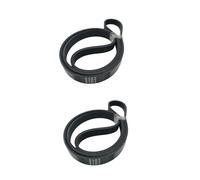 6PJ940 370J J6 Machine à laver Blet 940J6 369J6, Compatible for Hutchinson, avec 6 nervures adaptées à la courroie d'entraînement en caoutchouc for Machine à laver 6PJ948(2pcs6PJ940)