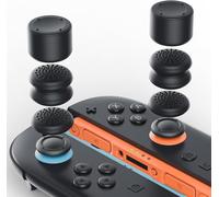 6PS Thumb Grip Caps for Nintendo Switch 2,Silicone Analog Joystick Caps for Xbox Series X/S and PS5/Slim/Pro Control,3 Pairs (6 Pieces) (Black)