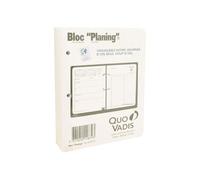 6Quo Vadis - Recharge BLOC PLANING - 1 jour sur 2 pages - Janvier 2027 à Décembre 2027 - Dimension 11,5 x 14,5 cm