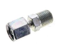 6S & 1/4'' NPT Acier zingue Raccord tournant droit avec filetage mâle 630 bar Ajustable ISO 8434-1