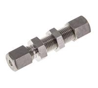 6S Raccord à compression droit en acier inoxydable Cloison 500 bar ISO 8434-1
