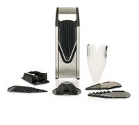 6S60130 Börner Mandoline V6 Hobel EL Profi - Set - Coupe - légume & Fruit Professionnel en Tranche Fine + Poussoir de sécurtié - N