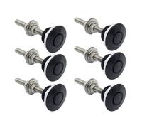 6set 1.25 Pouces Aluminium Vehicle Hood Pins-Quick Release Lock Loquet Bumper, License Plate Lock Clip, Push Button Bonnet