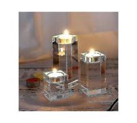 6size/candlestick Candle Holder Clear Glass Candle Holders -New SZJR