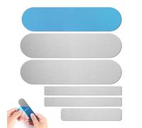 6stk Bande Magnétique Adhésive, 3 Tailles Bandes Magnétiques en Métal Autocollants Magnétiques Puissants pour Éclairage d'Armoire Plaque d'Immatriculation de Stationnement (2 Styles)