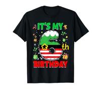 6th Birthday Boy Girl Christmas Elf 6 Years Old Kids Gifts T-Shirt