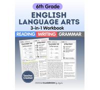 6th Grade ELA Workbook: Reading Comprehension, Writing, and Grammar Practice for Summer Learning & STAAR Test Prep.: Master key ELA skills with ... grammar review. Great for summer learning.