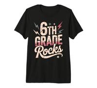 6th Grade Rocks First Day ABCD Band Teacher Future Heroes T-Shirt Haut de Gamme