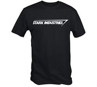 6TN Stark Industries T Shirt (Noir ou Rouge) - Noir, Small