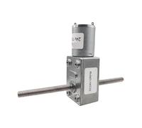 6V 12V 24V DC Worm Gear Motors With M6 Double Thread Shaft Low Speed 6RPM To 150RPM Reversible Adjustable Speed Self Lock IINKUEYK(6v 30rpm,Package B)