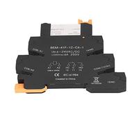 6V à 24V Relais Ultra Mince Montage sur Rail DIN Module de Relais à Semi-conducteurs Contrôle Cc AC Relais Ultra Mince SPDT 6A 1NO 1NC