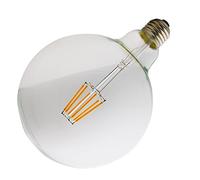 6W Ampoule de gradation LED à Filament E27 G125 Retro Edison Vintage 600 Lumens Angle de Faisceau 360 ° pour la Décoration 2200K-Blanc Chaud，Lot de 1 pièce