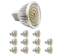 6W Ampoule LED GU5.3,Spot LED MR16 12V,Sans Scintillement Angle de Faisceau 120° Non Dimmable pour Salon Cuisine Chambre (Blanc Chaud, 12 Unité)