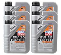 6X 1 Litre LIQUI MOLY 3706 Top Tec 4200 5W-30 Huile Moteur Inclus. Service-Set