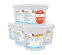 Microactiv Lessive en Poudre 6 x 10 Kg - Détergent Complet pour Blanc et Couleurs - Efficacité 30-95°C - Lessive Universelle en Poudre pour Machine et Lavage a la main