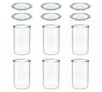 6x 1000 ml bocal WECK à renversement avec couvercle en verre RR 100
