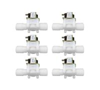 6X 12V 1/2 Pouces Air Magnetique en Plastique Electrique D'Eau de Valve Electromagnetique de N / C Normalement Ferme