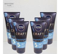 6x 150 ml Nivea Men Craft Gel Coiffant à Tenue Forte Finition Semi Mat