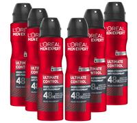 6x 150ml L'Oréal Men Expert Contrôle Ultime Anti-Transpirant 48h Déodorant Spray