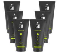 6x 150ml Schwarzkopf Taft Hommes Marathon Power Gel Haute Durable Radikaler Halt