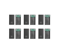 6X 18650 Batterie Power Bank Box 5V 2.1A LCD Display 20000MAh Power Board pour 6X18650 Batterie DIY Powerbank Case (Noir)