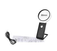 6x 25x Loupe De Bureau Pliante Lecture Bijoux Anciens Identification, Lecture, Réparation, Loupe Avec Led
