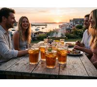 6x 260ml Plastique Réutilisable Gobelets Vin Fête Mariage BBQ Verres à Boire