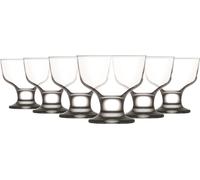 6x 285ml Destina Coupe à Glace en Verre - Petite Mini Cuisine Salade de Fruits Coupe à Glace Petit Dessert Cocktail Pudding Coupe de Service Set de Vaisselle - Par LAV