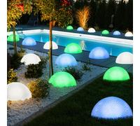 6x 3 Effektlampen LED Allée de Jardin Lampe Extérieure Déco Blanc Vert Bleu Bxh