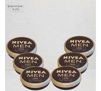 6x 30ml Nivea Men Crème pour Visage, Corps Et Mains Normal & Peau Sèche