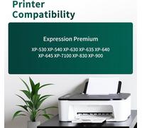 6X 364XL Noir Cartouches d'encre Compatible avec HP 364 364 XL pour Photosmart 5520 5510 5520 5524 5524 6520 5515 7520 Deskjet 3520 Officejet 4620 4622