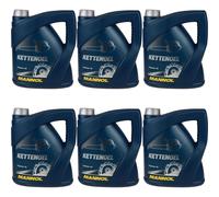 6x 4 Litre Original MANNOL Huile de Chaîne Oil