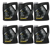 6x 4 Litre Original MANNOL huile moteur 7707 5W-30 Api Sn / Cf Moteur Oil Huile