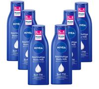 6x 400ml NIVEA Riche Body Lait 48h Intensif Humidité 5in1 Soin