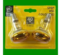 6X 40W Ampoule Spotlight R50 Incandescent Réflecteur Jaune SES E14