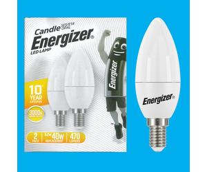 6X 5,2W (=40W) Ampoule LED Bougie 3000K SES Blanc Chaud Opale E14 Petit Vis [EEK: A+]