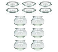 6x 560 ml bocal décoratif WECK avec couvercle en verre RR 80