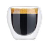6x à Double Paroi Espresso Verres 2er Set 80ml de Borosilicate Café Coupes