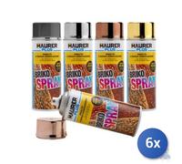 6X AEROSOL MAURER EFFET SPÉCIAL ML 400 OR BRONZE