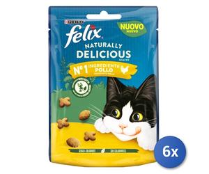 6X Aimento Chat Felix Snack Biscuits 50 Grammes Poulet