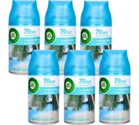 6x Air Wick Diffuseur de parfum 250ml Paradise Beach | Le parfum du bois flotté, de l'eau de mer salée et de la brise chaude des Caraïbes